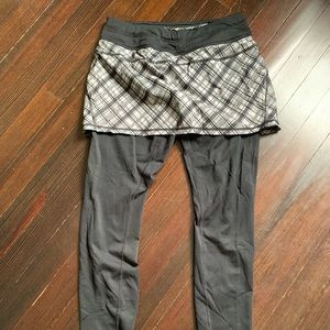 Athleta leggings with skirt.